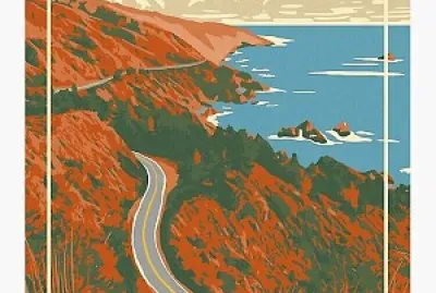 Big Sur Travel Poster