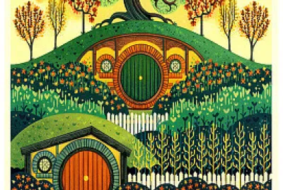 Hobbiton Travel Poster