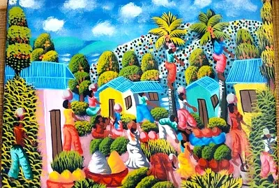 maisons multicolores