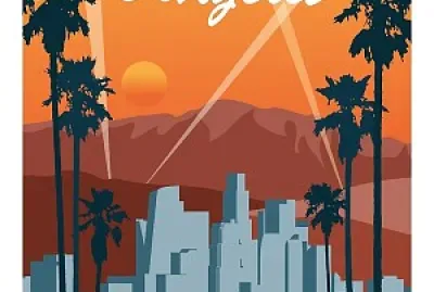Los Angeles Travel Poster