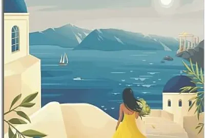 Greece Travel Poster