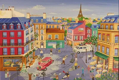 Paris petite place jigsaw puzzle