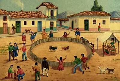 combat de coqs jigsaw puzzle