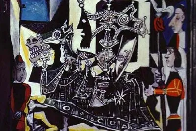 Pablo Picasso. Riddare, Page och munk. 1951.