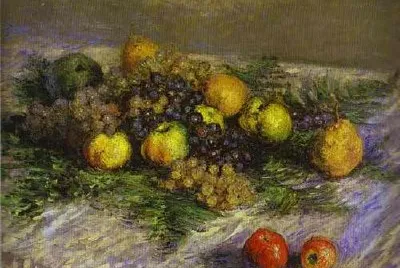 Claude Monet. Stilleben med päron och vindruvor. 1880.