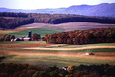 Jordbruk nära Klingerstown, Pennsylvania