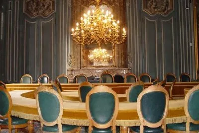 Salle de réunion de l'hôtel de ville, Lier, Belgique