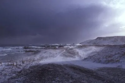 Północna plaża na wyspie Shemya