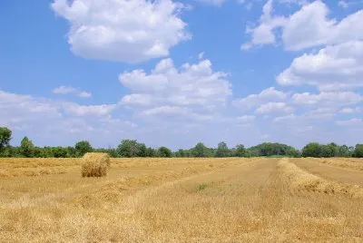 Heu und Wolken, Ohio, USA