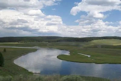 Fluss, Yellowstone, USA