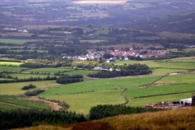 A village in the distant jigsaw puzzle