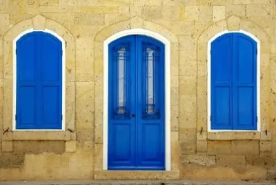 Blaue Fenster
