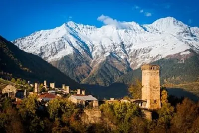 Svan Towers em Mestia, Svaneti, Geórgia