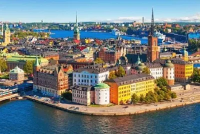 Luftpanorama von Stockholm, Schweden