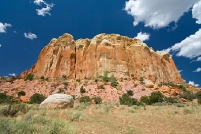 Sandstein-Mesa-Geister-Ranch, Aibquiu, New Mexico, USA