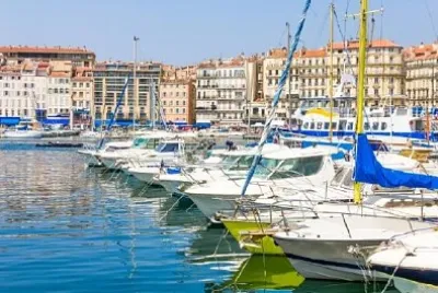 Gamla hamnen i Marseille, Frankrike