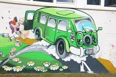 車両の落書き