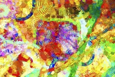 Pintura Abstrata do Mar