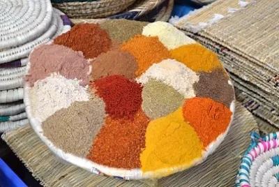 Especiarias coloridas
