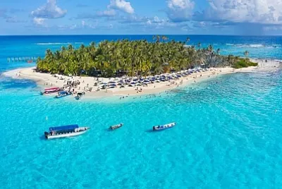 Johnny Cay na wyspie San Andres w Kolumbii