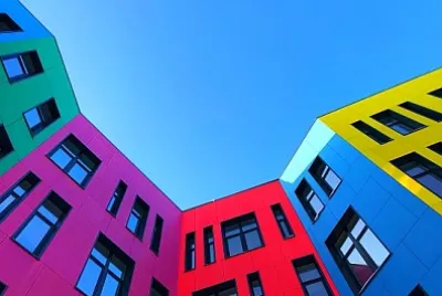 פאזל של חזיתות רב צבעוניות של בונגונג