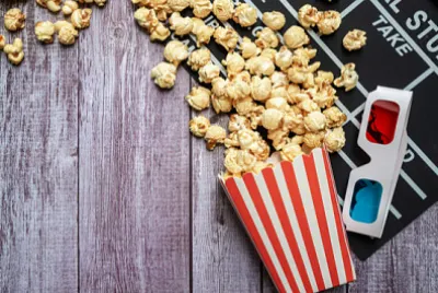 Плоско подреждане на филми за кино, табла, 3d g