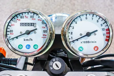 ヴィンテージクラシックバイクのゲージ