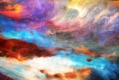 Pittura astratta di Anni Roenkae