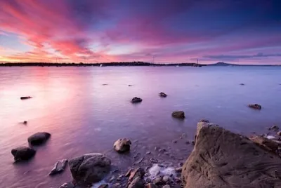 パープルオーシャンサンセット