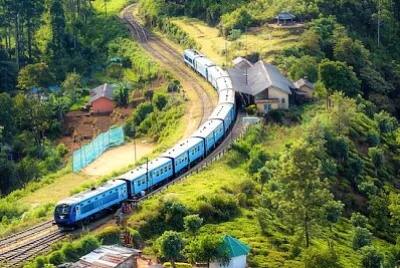 Ferrovia na montanha