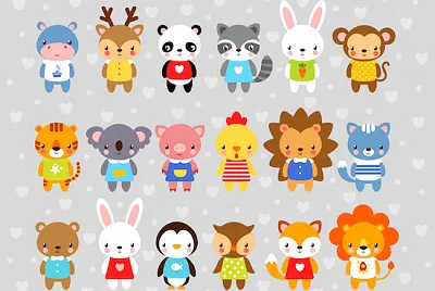 卡通風格的動物