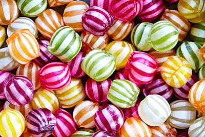 Disposizione delle caramelle