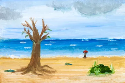 Simple Beach Painting jigsaw puzzle