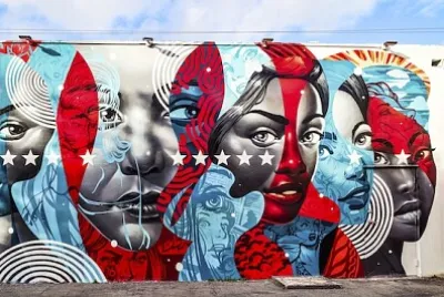Murale nel quartiere Wynwood di Miami