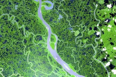 O Rio Mackenzie nos Territórios do Noroeste