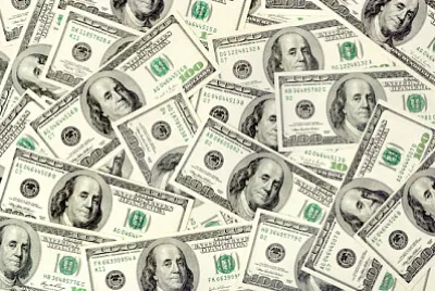 פאזל של זרם שטרות דולר
