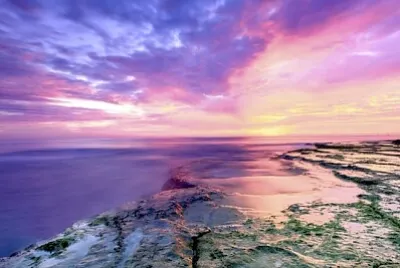 Samtiger Sonnenuntergang