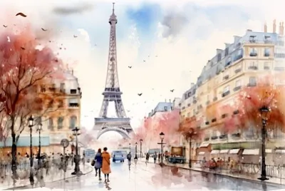 Disegno della Torre Eiffel