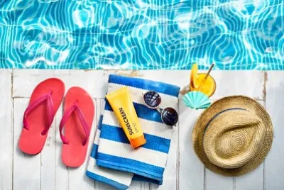 Sommarchill vid poolen