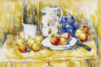 Äpplen på en skänk