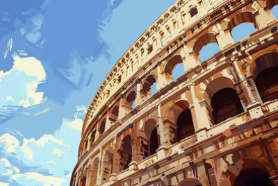 Coliseu na Roma Antiga