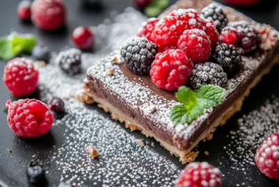 Elegancka prezentacja deseru