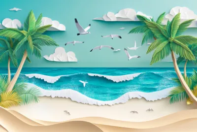 Tropical Beach Paradise jigsaw puzzle