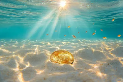 פאזל של אוצר אוקיינוס נוצץ