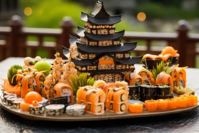 Capolavoro architettonico del sushi