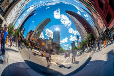 Straßenleben in der Innenstadt