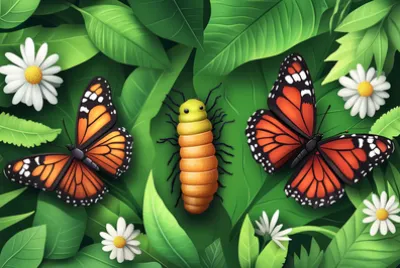 Cycle de vie du papillon