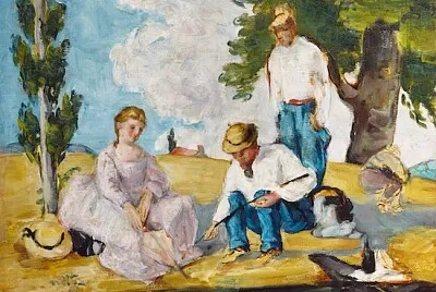 Piknik na brzegu rzeki