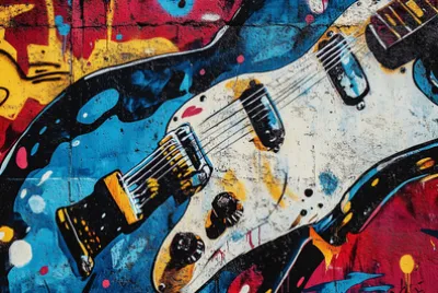 Homenagem de grafite a lendas musicais