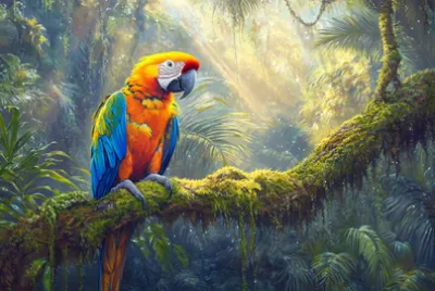 Matin dans la forêt tropicale